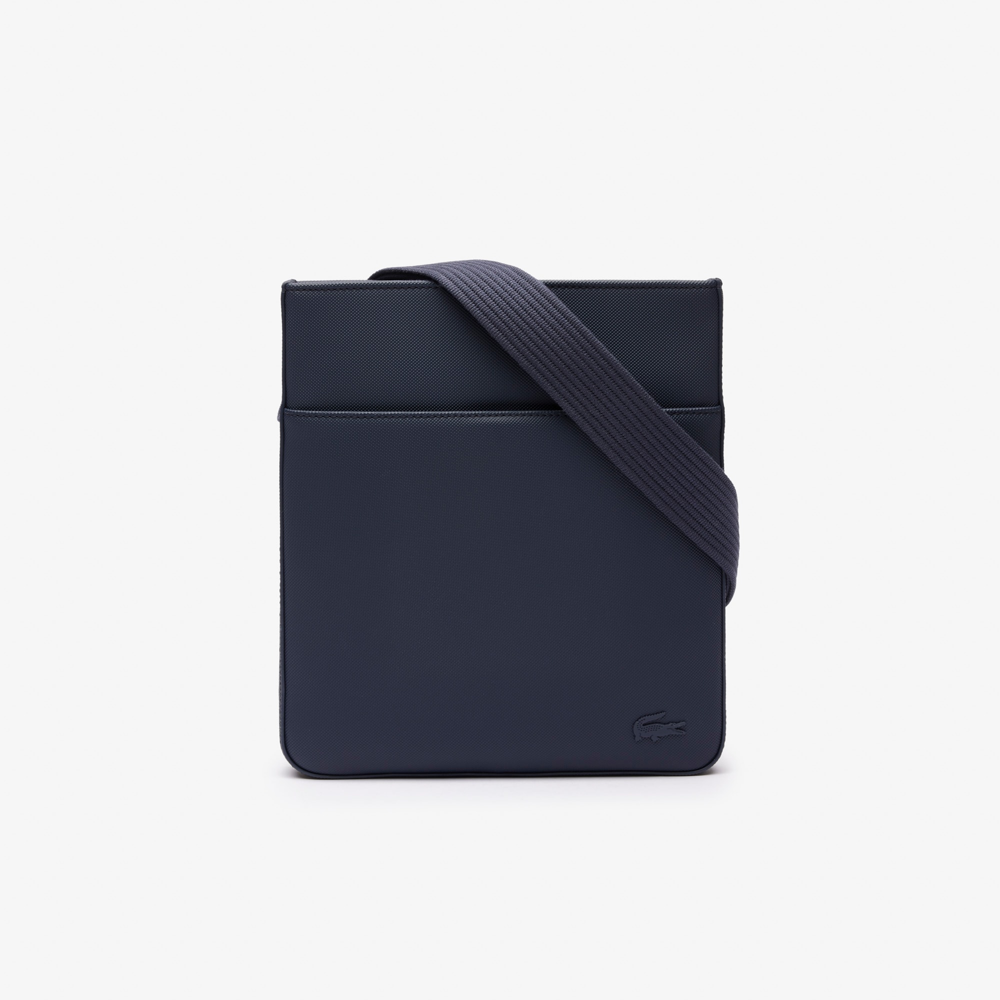Sacoche plate Men's Classic effet petit piqué Sacoches & Pochettes - Bleu - Lacoste - Homme