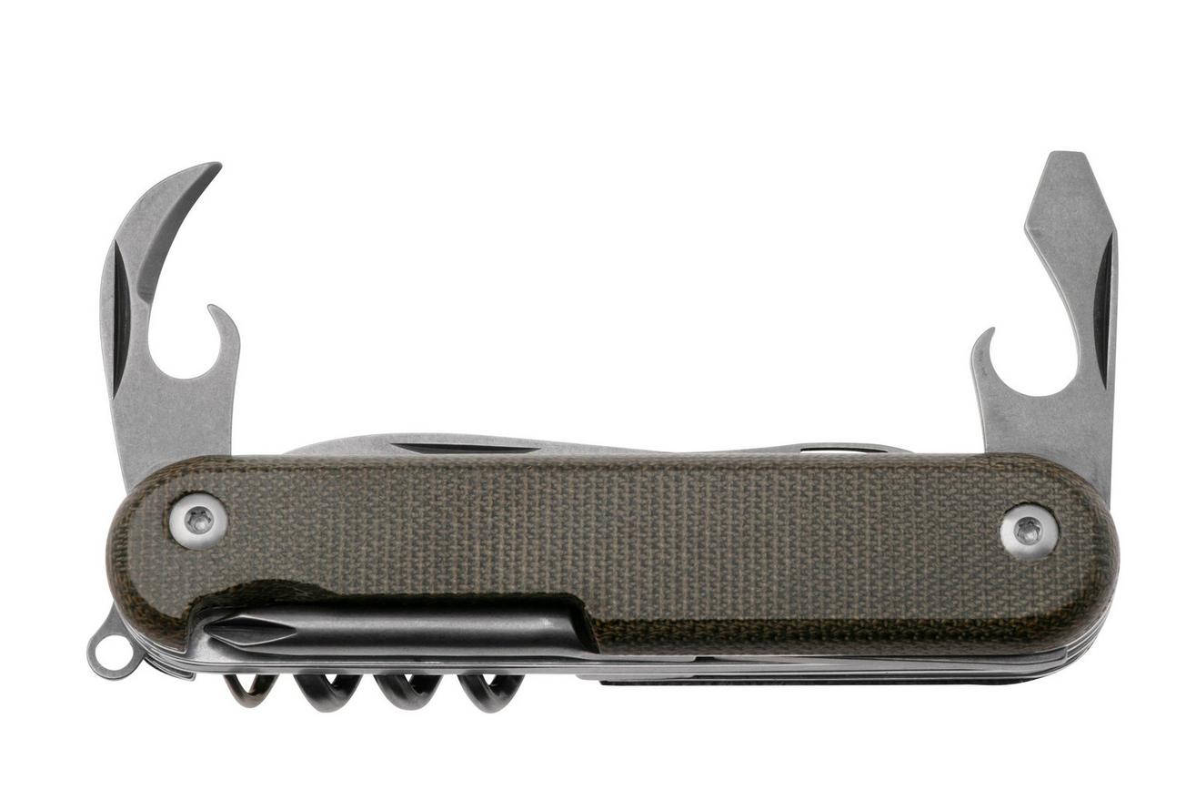 MKM Campo 7 CP07MAG-GC Magnacut Green Canvas Micarta, zakmes