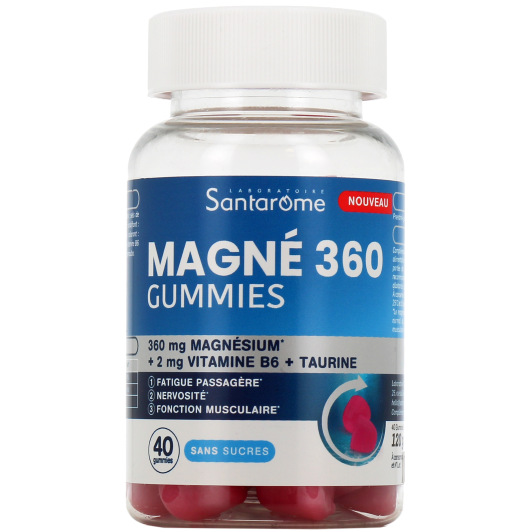 Santarome Magné 360 Gummies magnésium - Fatigue, nervosité