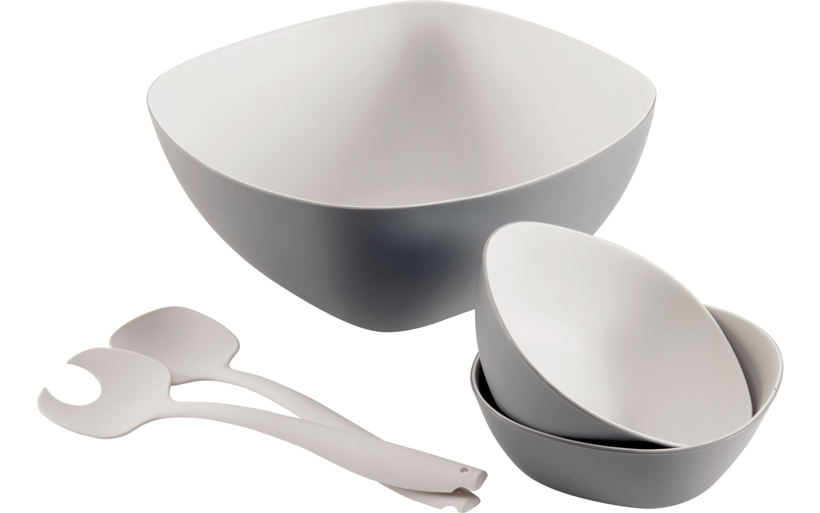 Outwell Gala Salatgeschirrset 5 teilig grau/beige