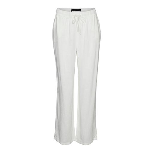 Vero Moda Line Linen Mix Bukser, Snow White, M