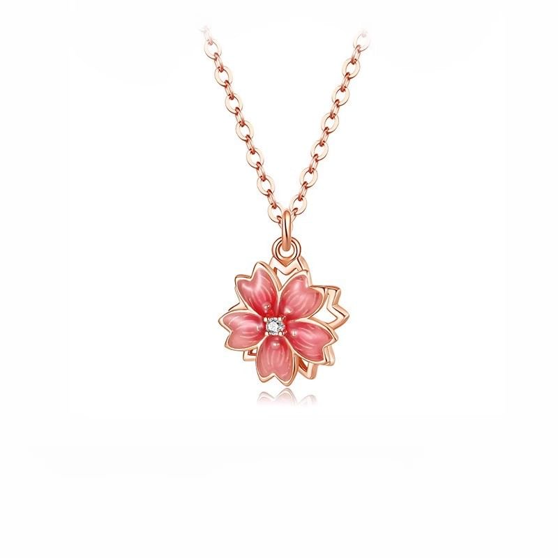 Korrs - Emaille Bloemenhanger Ketting