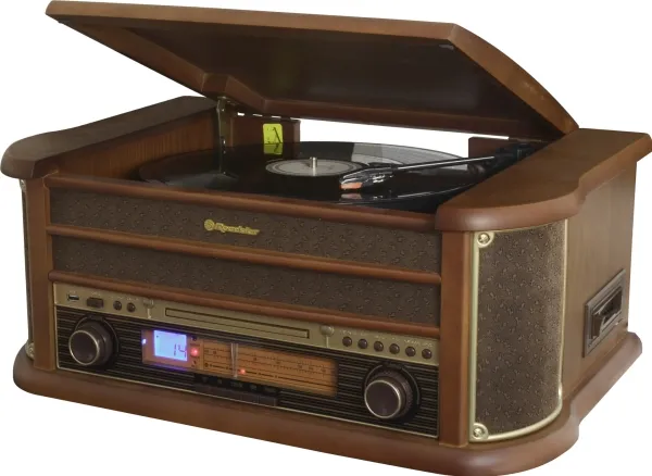 Roadstar Vintage Line HIF-1993BT - Audiosystem - 5 Watt (Total) - træ