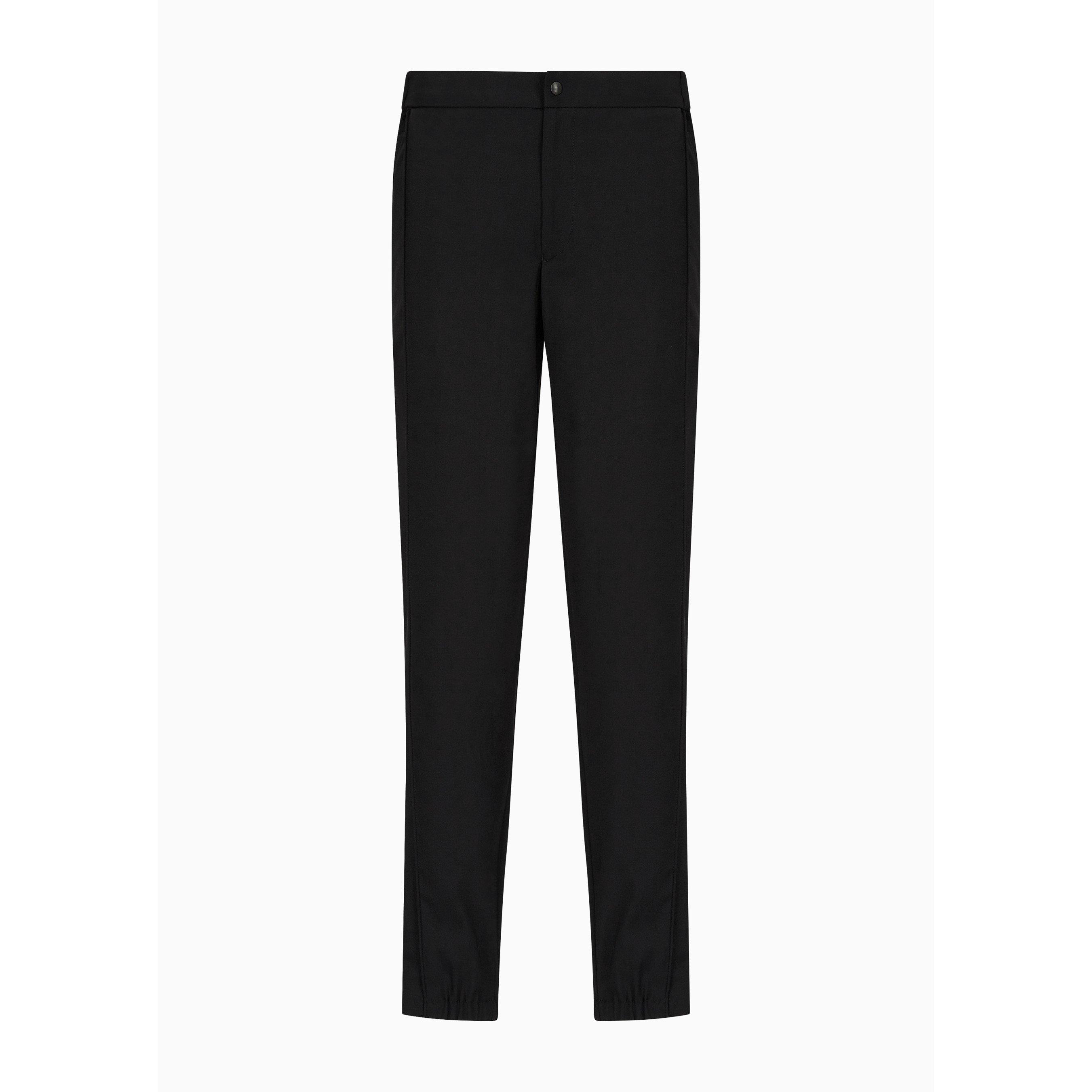 Emporio Armani Wool Crepe Trousers