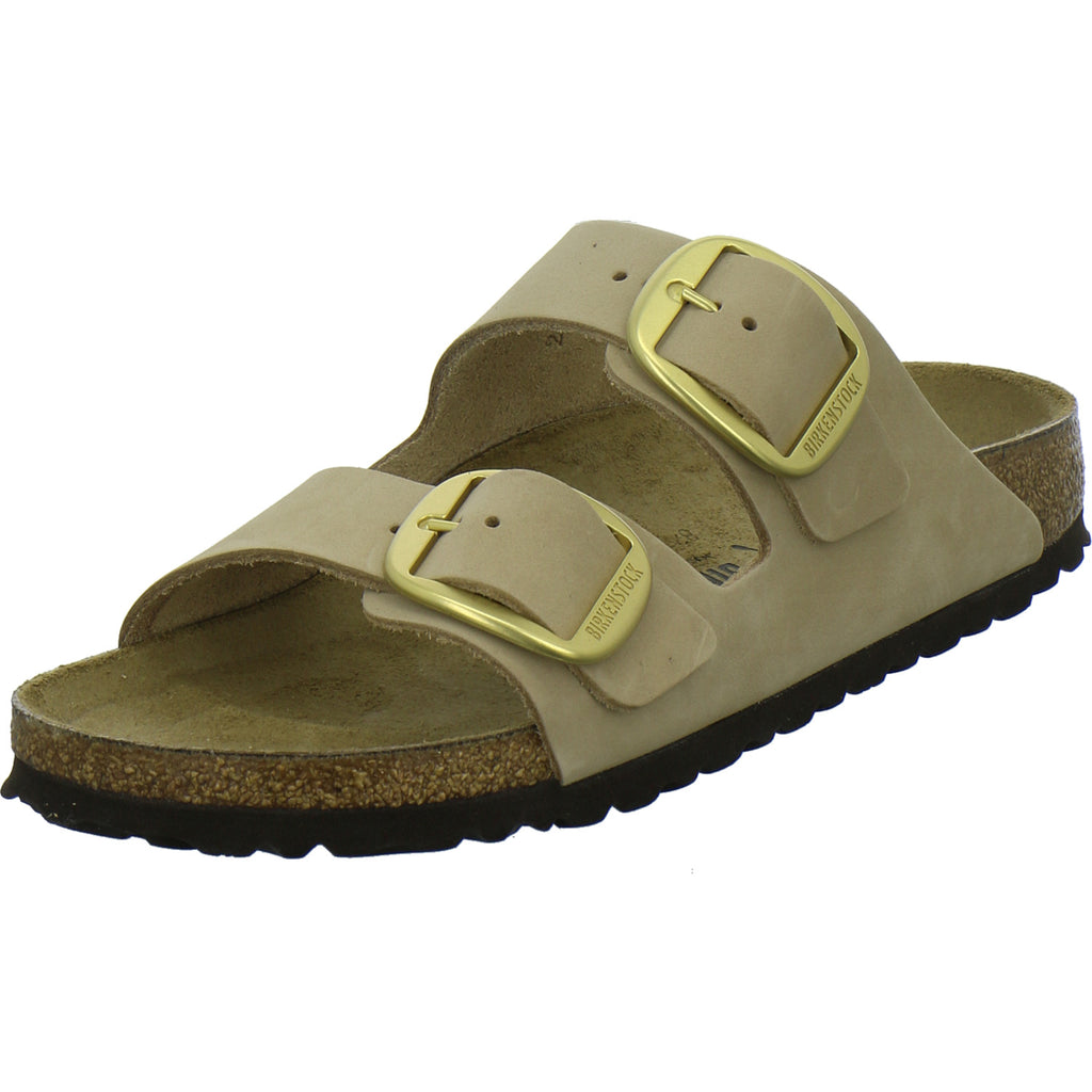 Birkenstock Pantoletten Damen Arizona Big Buckle Beige