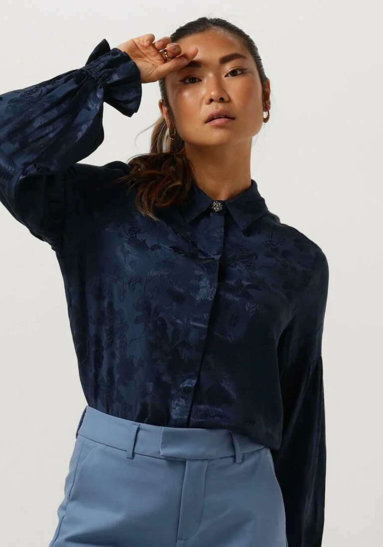 MOS MOSH blauwe mos mosh blouse mmrobena lez shirt