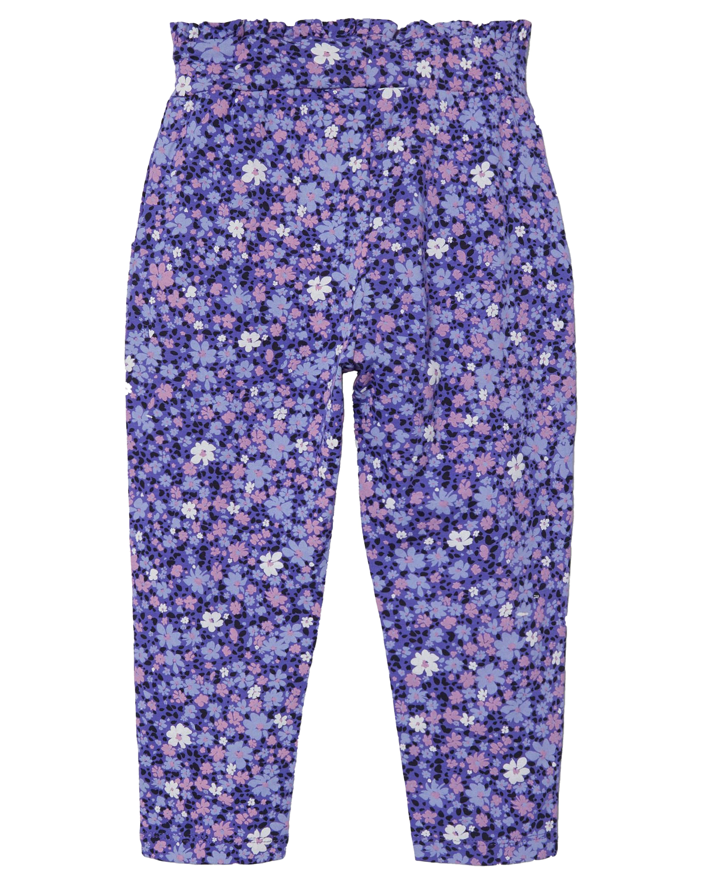 Jerseyhose NMFFANN geblümt in purple opulence