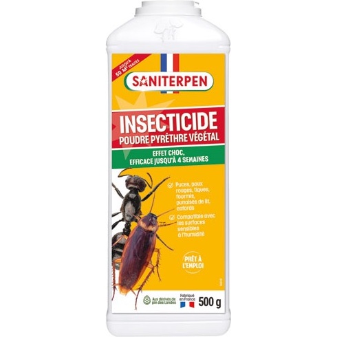 Insecticide poudre - au pyrèthre végétal - 500 g