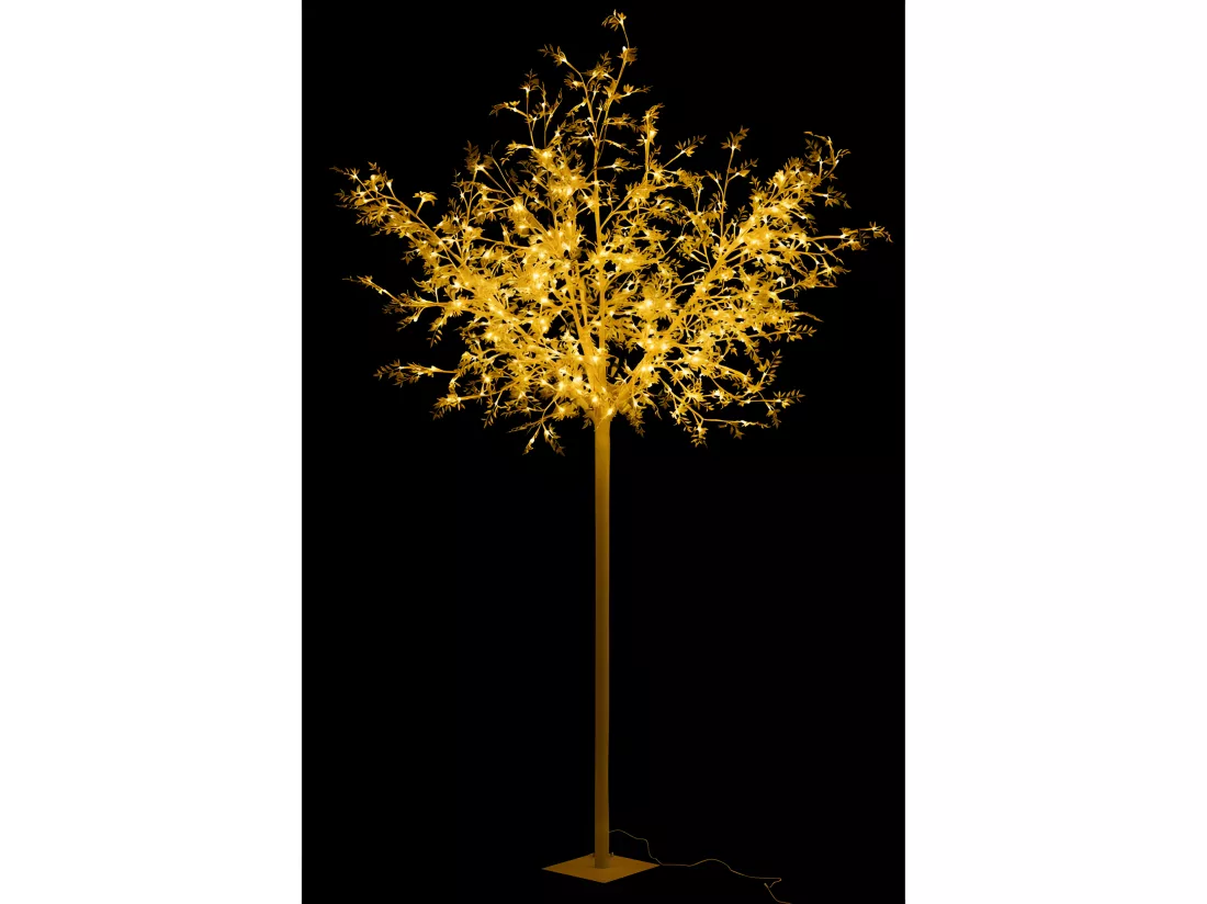 Arbre lumineux branche et feuilles pailletées led 250cm