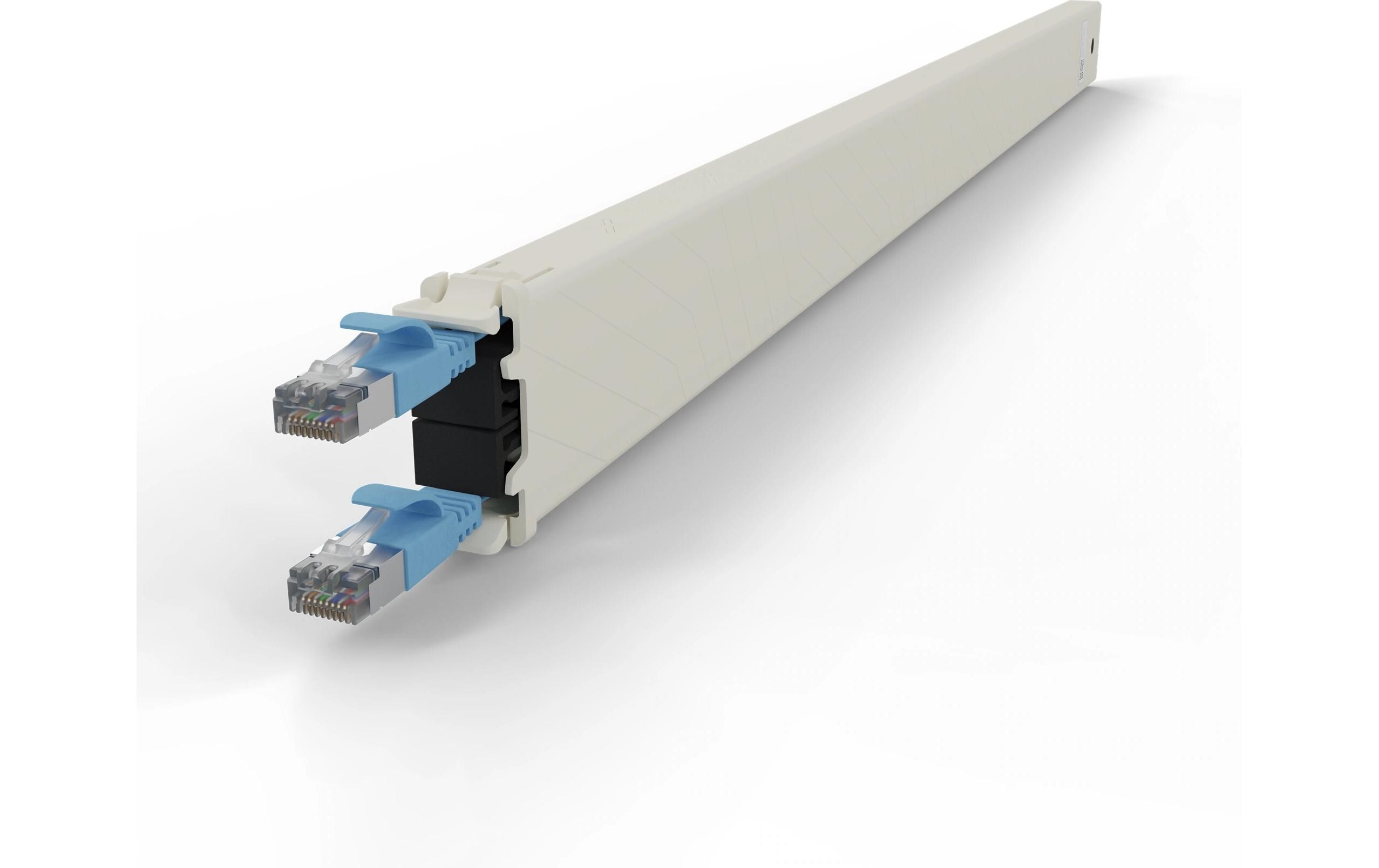 patchbox.one / Cassette / 30RU / Cat 6A, STP, 1.8 m, BlauAll-in-One Lösung für Ordnung im Netzwerkschrank