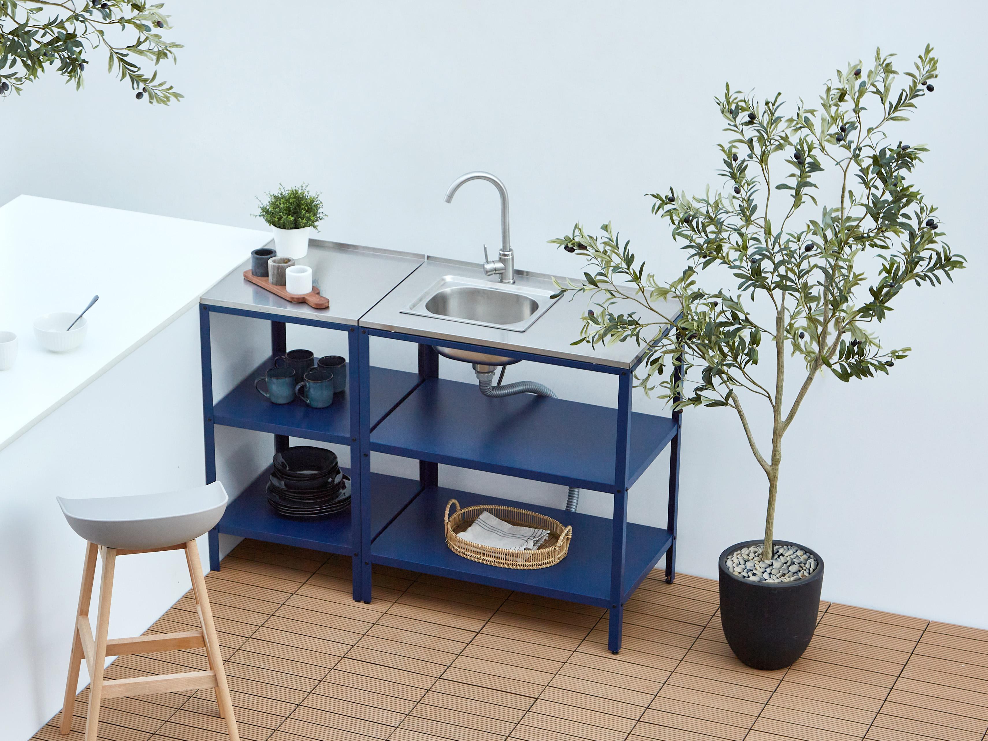 Tuin keukeneiland VILAMA Blauw