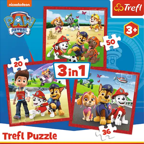 3 in 1 Puzzle Paw Patrol