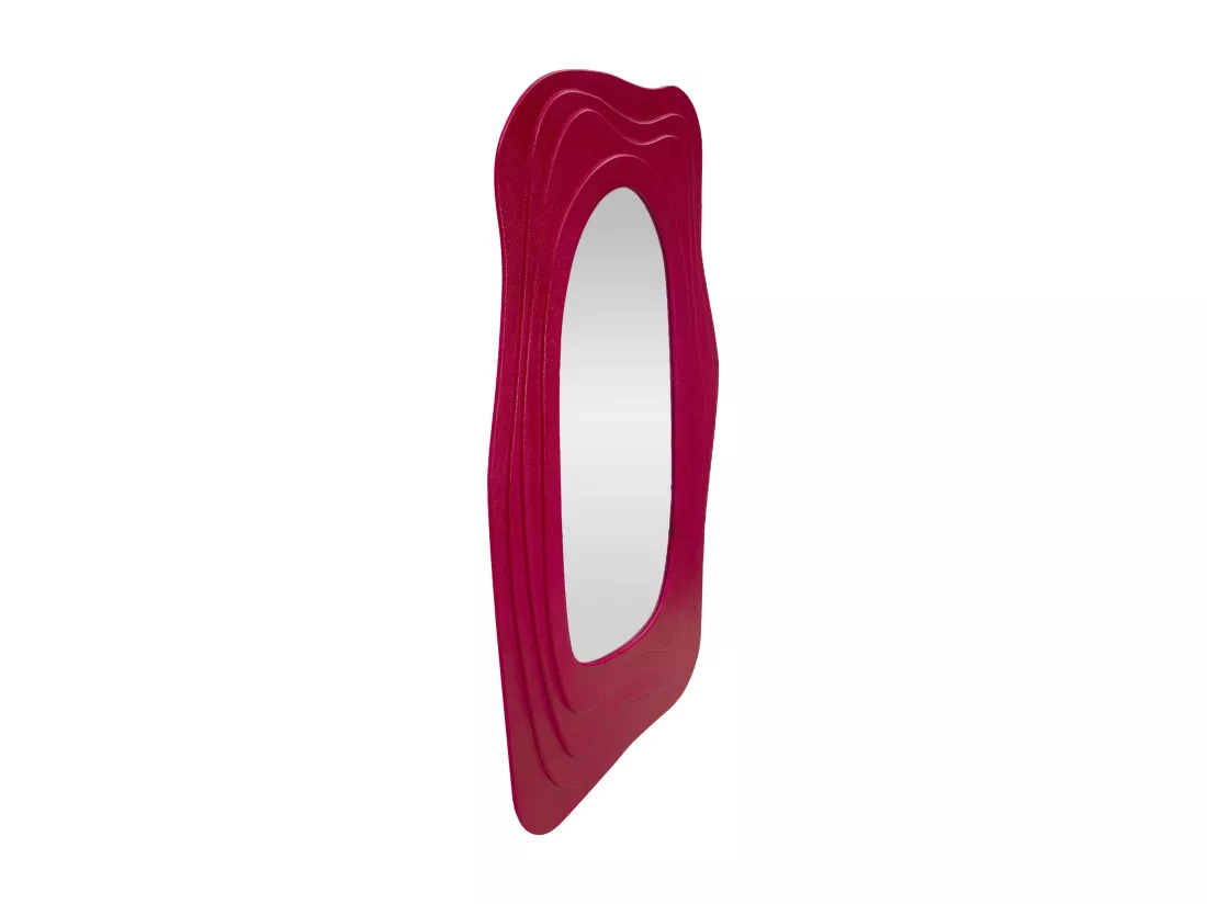 Miroir mural fuchsia 90x4x165 cm