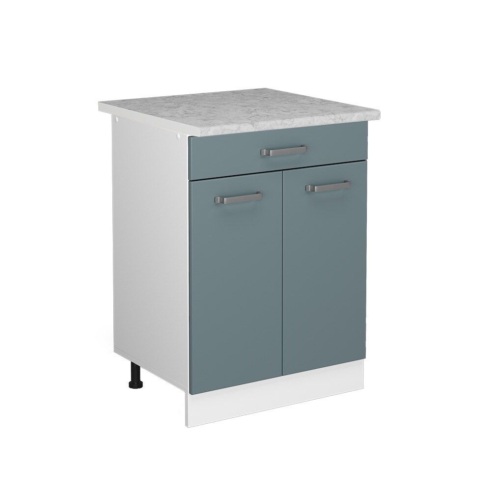 Vicco Schubunterschrank Küchenschrank R-Line Solid Weiß Blau Grau 60 cm modern