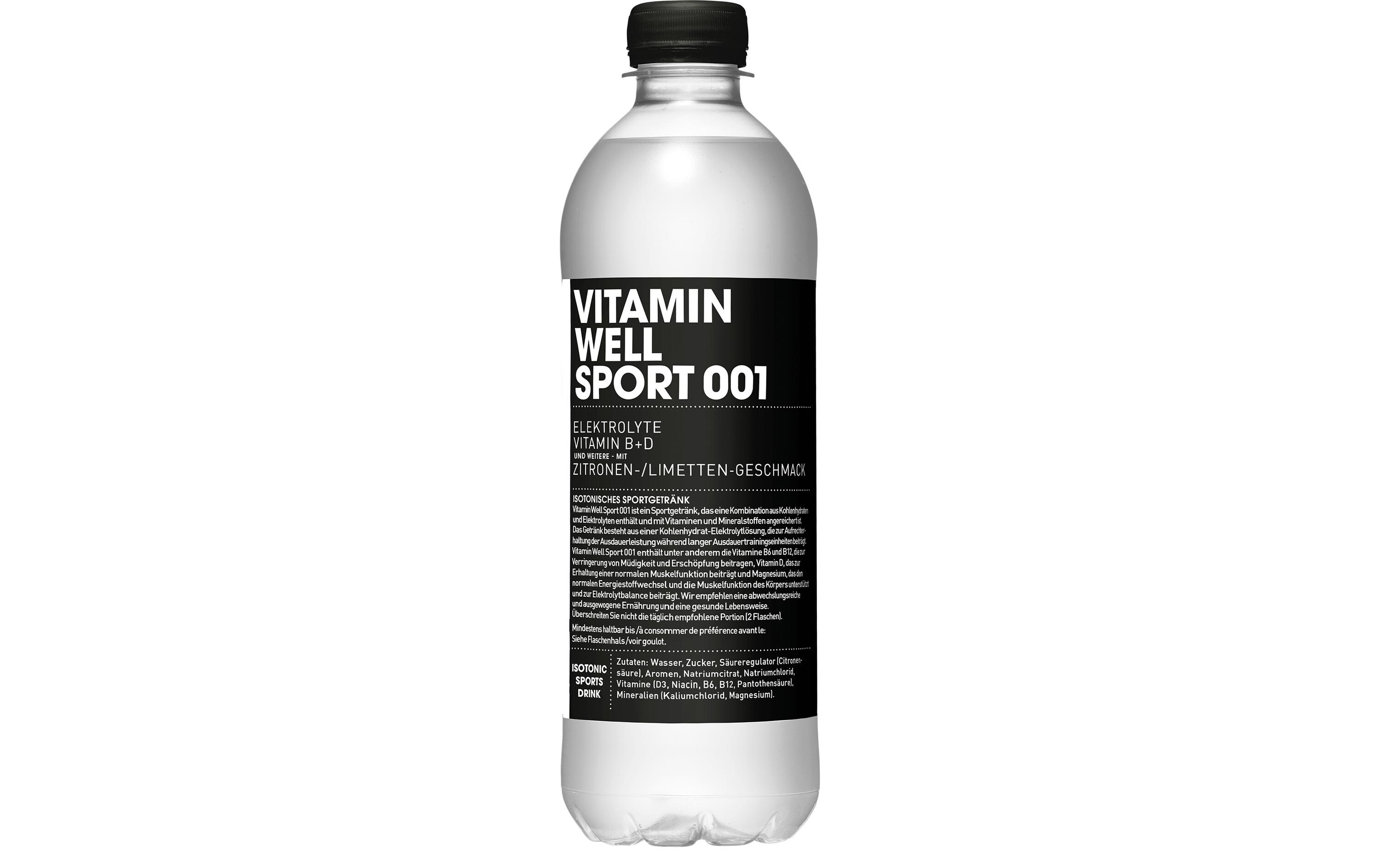 Sportgetränk Sport 001 12 x 0.5 lKalorienarmes Sportgetränk