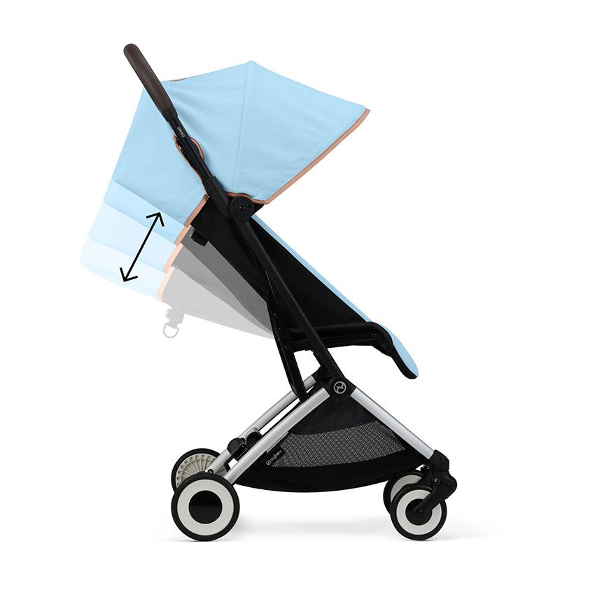 Poussette ultra-compacte Orfeo beach blue - Ecru