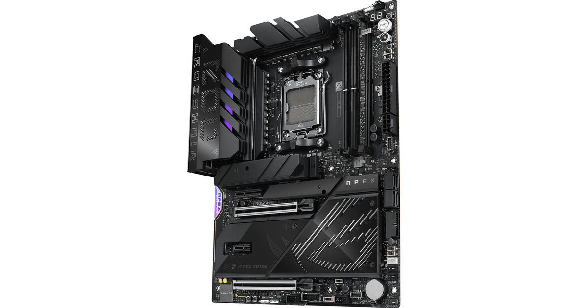 ASUSROG CROSSHAIR X870E APEX socket AM5 moederbord  (RAID, 5 Gb-LAN, Wi-Fi 7, BT 5.4, Sound, ATX)