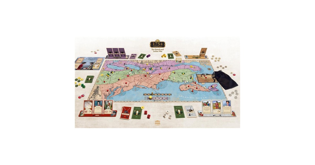 European Player Network1754 Conquest: The French and Indian War Bordspel  (Engels, 2 - 4 spelers, 60 - 240 minuten, Vanaf 12 jaar)
