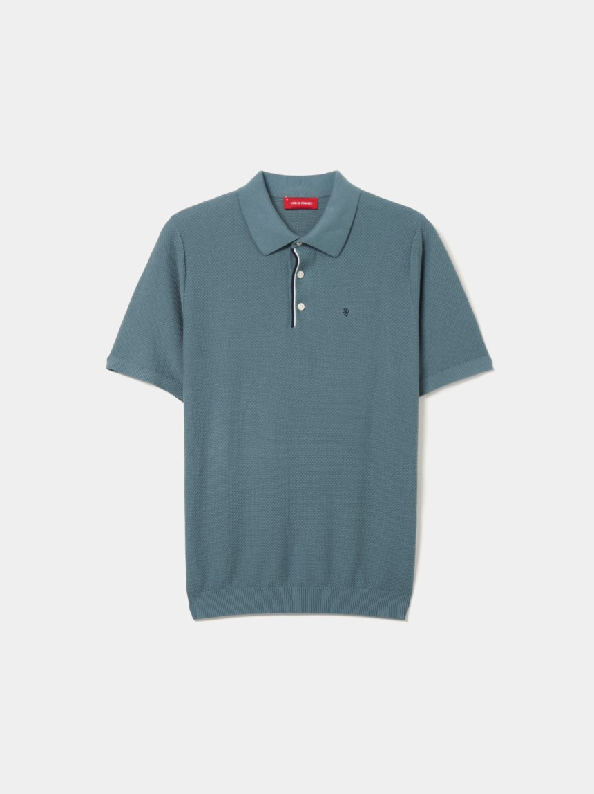 Polo regular fit com textura
