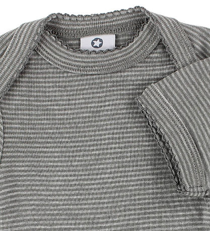 Smallstuff Body k/æ - Gråmeleret/M?rkegr? Stribet