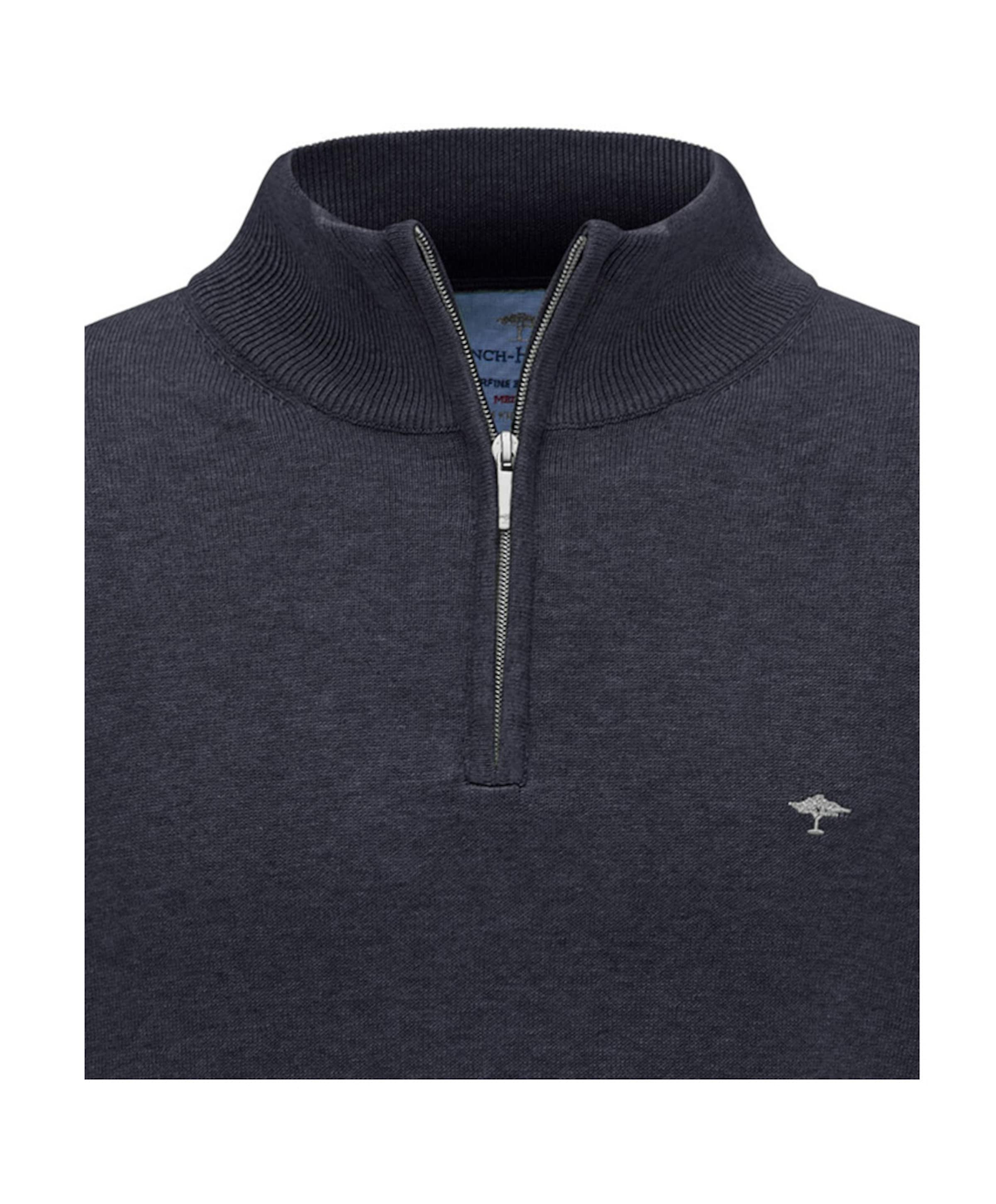 Fynch-Hatton Trui met rits blauw