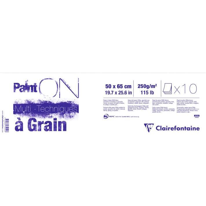 Paint'ON à grain paquet 10F 50x65cm 250g