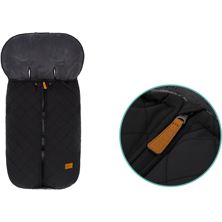 fillikid Winterfußsack Kamet Polyester schwarz