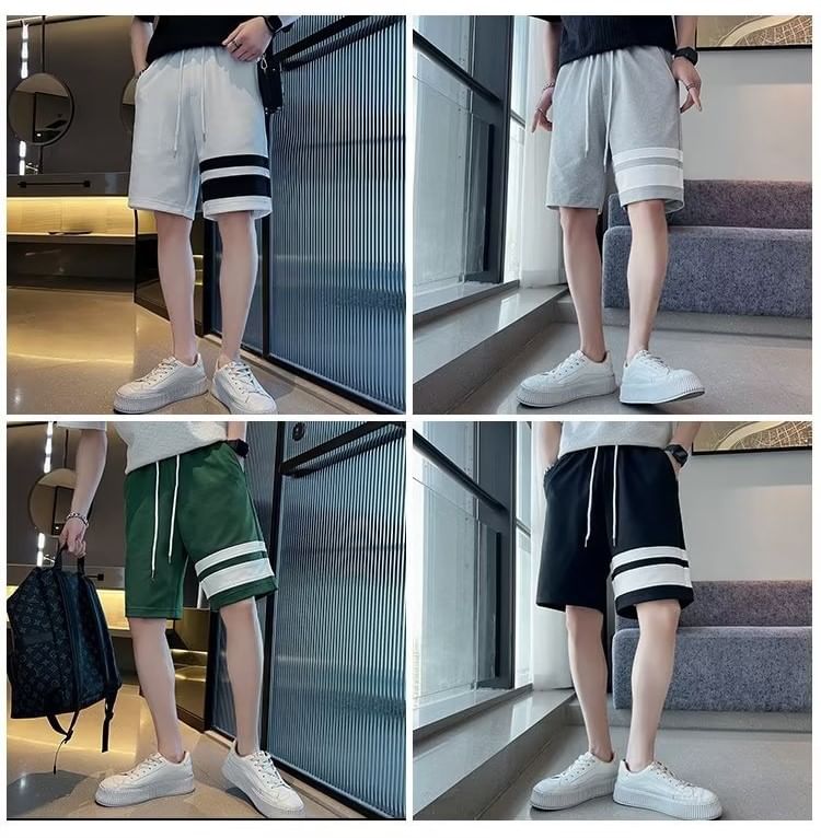 Craltuxe - Gestreepte shorts met trekkoordtaille
