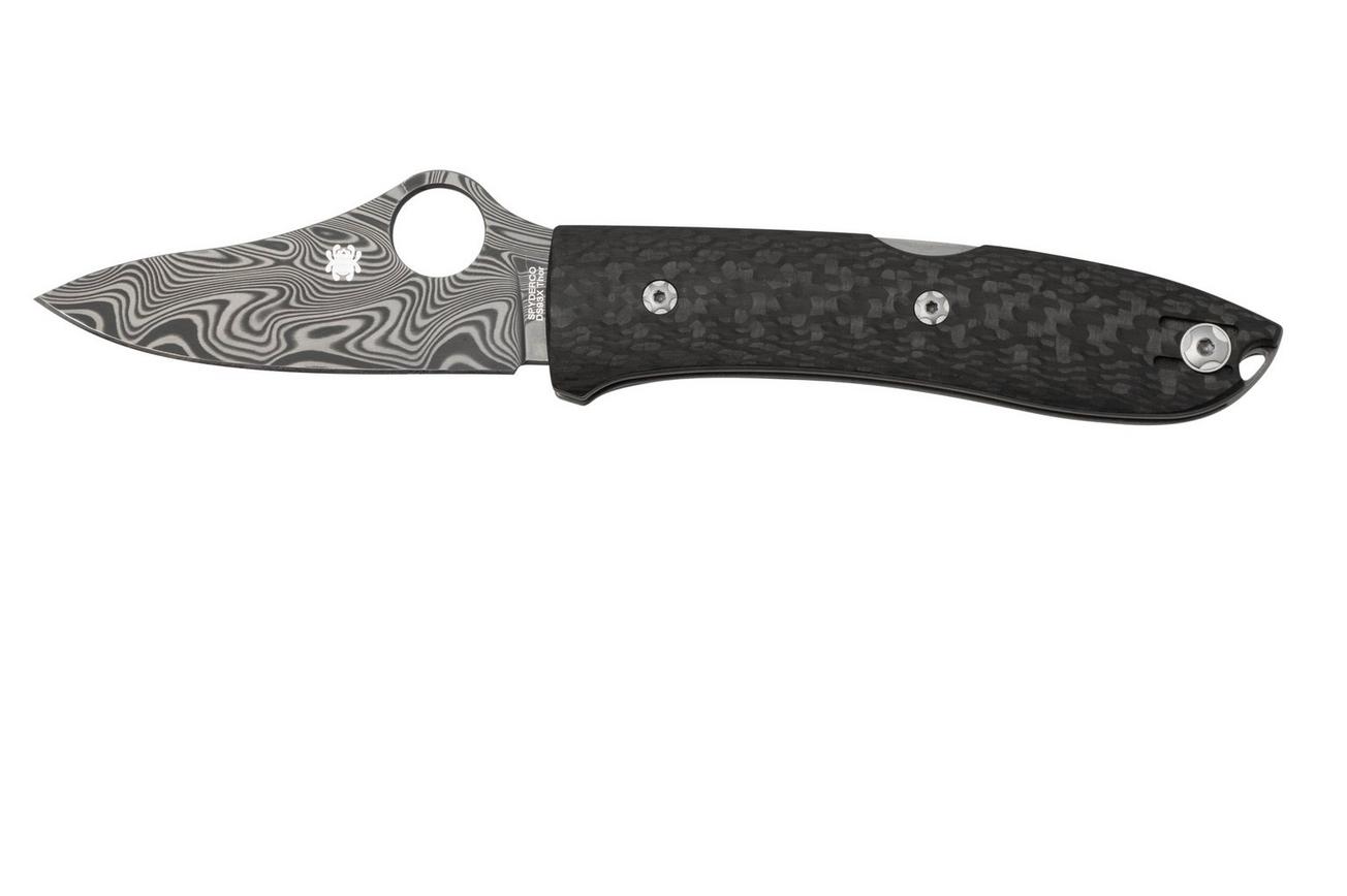 Spyderco SpyOpera C255CFPD Carbon Fiber, Damasteel, Sprint Run zakmes