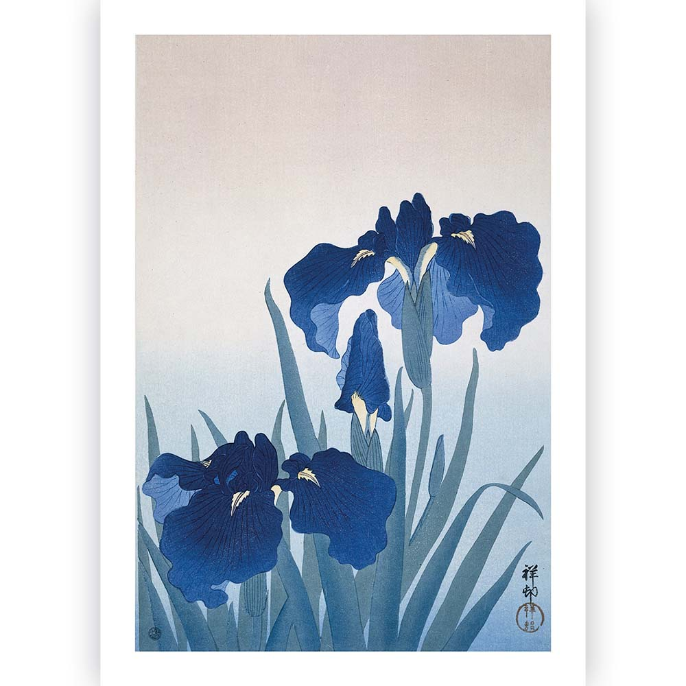 Poster Ohara Koson - Blue Iris 40x60 cm