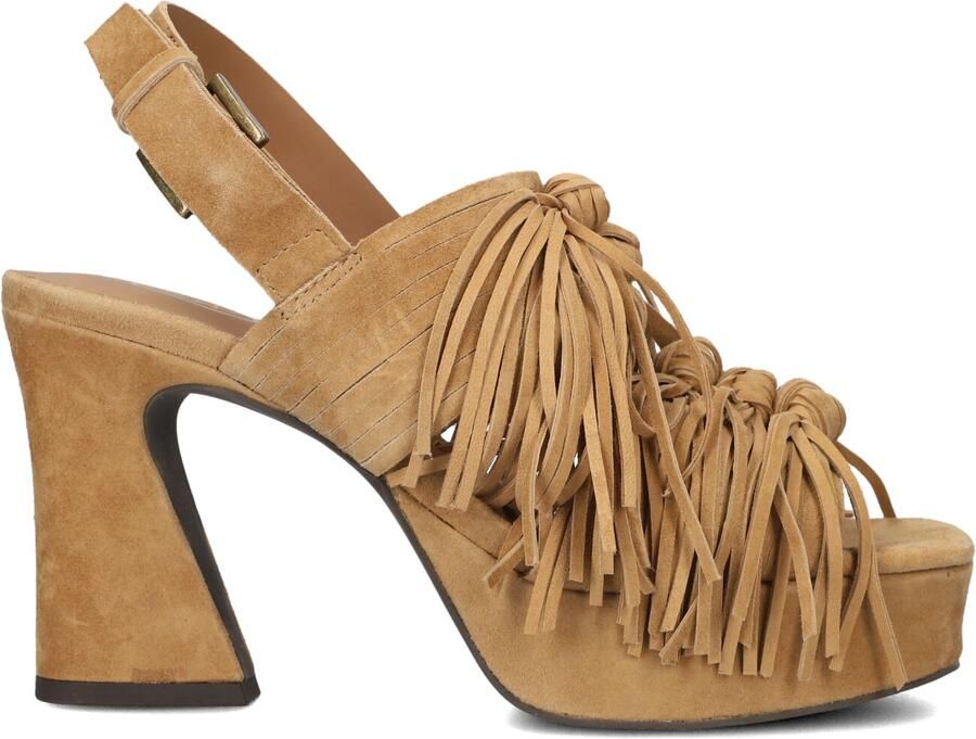 ASH Sandalen met Hak Dames Oprah Maat: 41 Materiaal: Suède Kleur: Camel