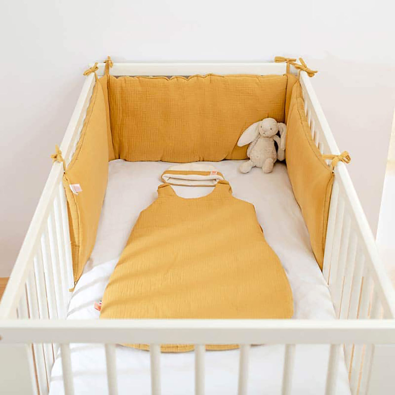 Papate Tour de Lit en Coton Bio honey - 30x190 cm