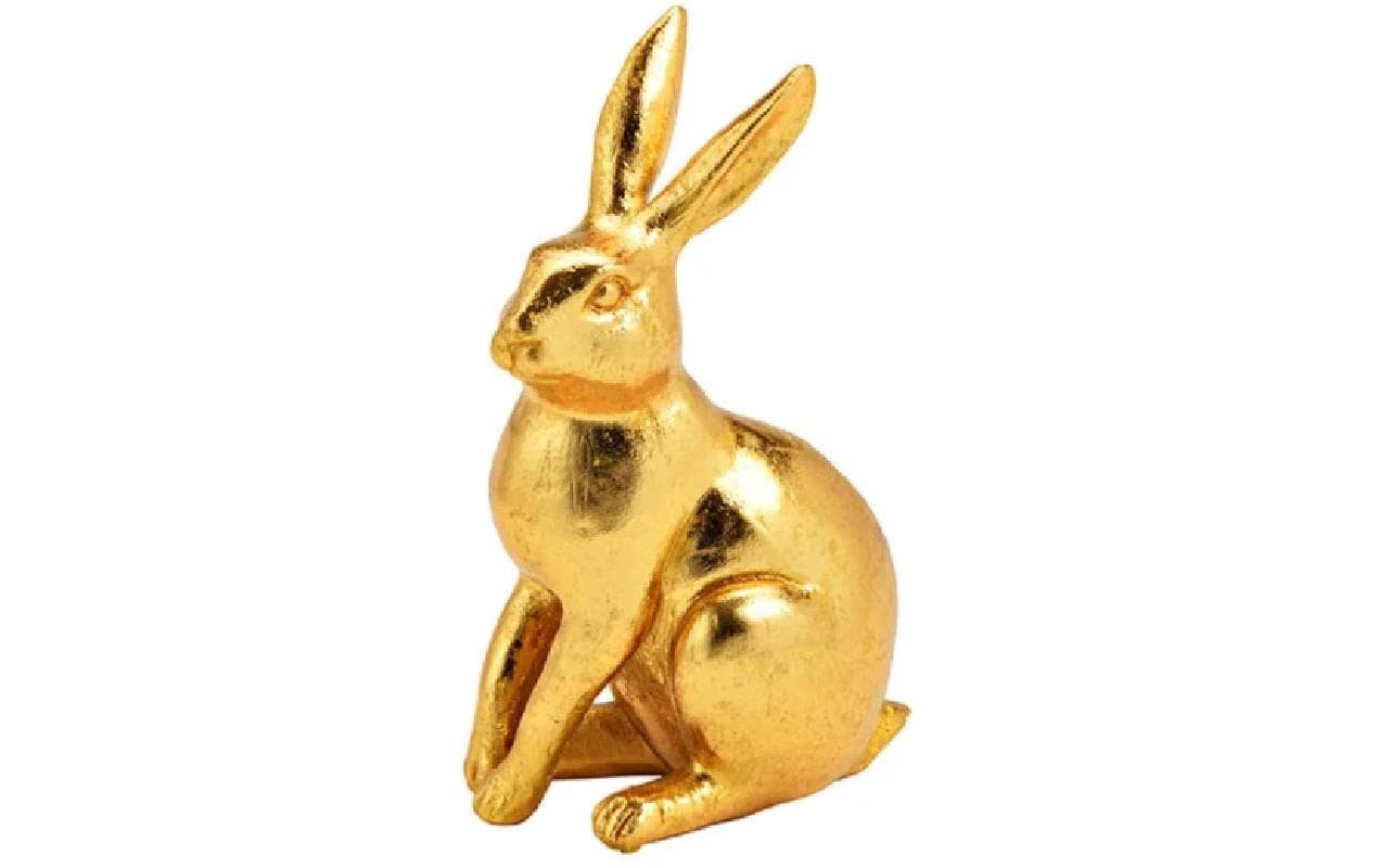 Hase GoldGoldhase Dekofigur