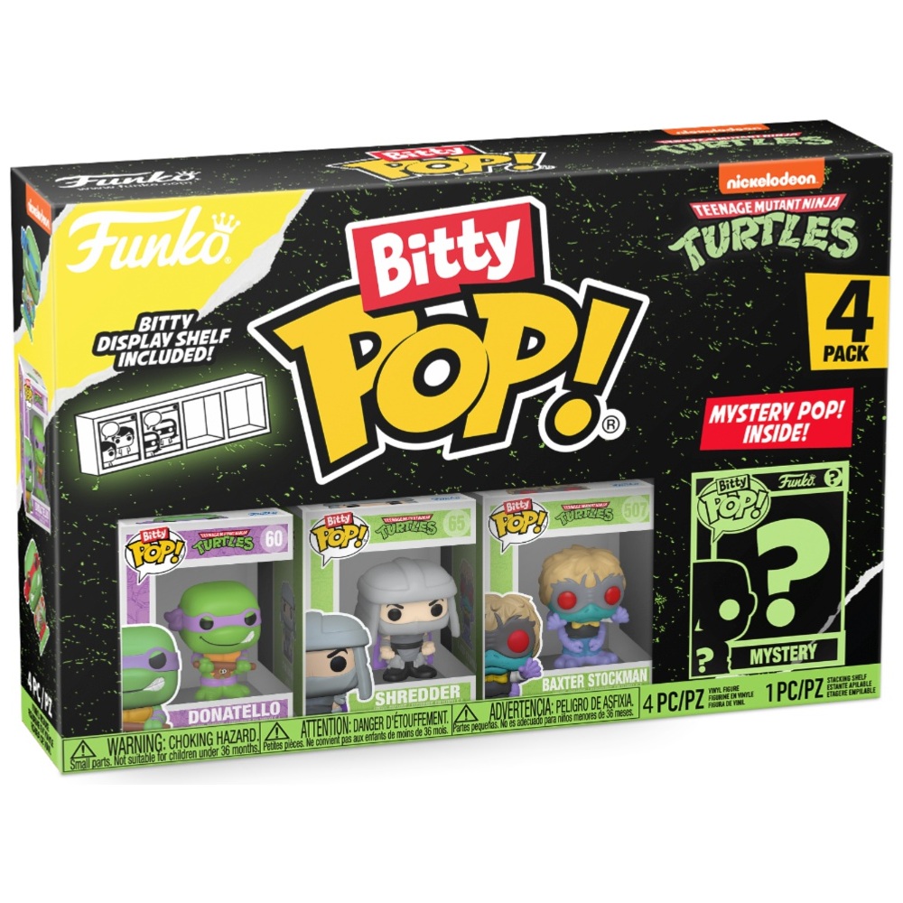 POP! Vinyl: Bitty POP Teenage Mutant Ninja Turtles Donatello 4er-Pack