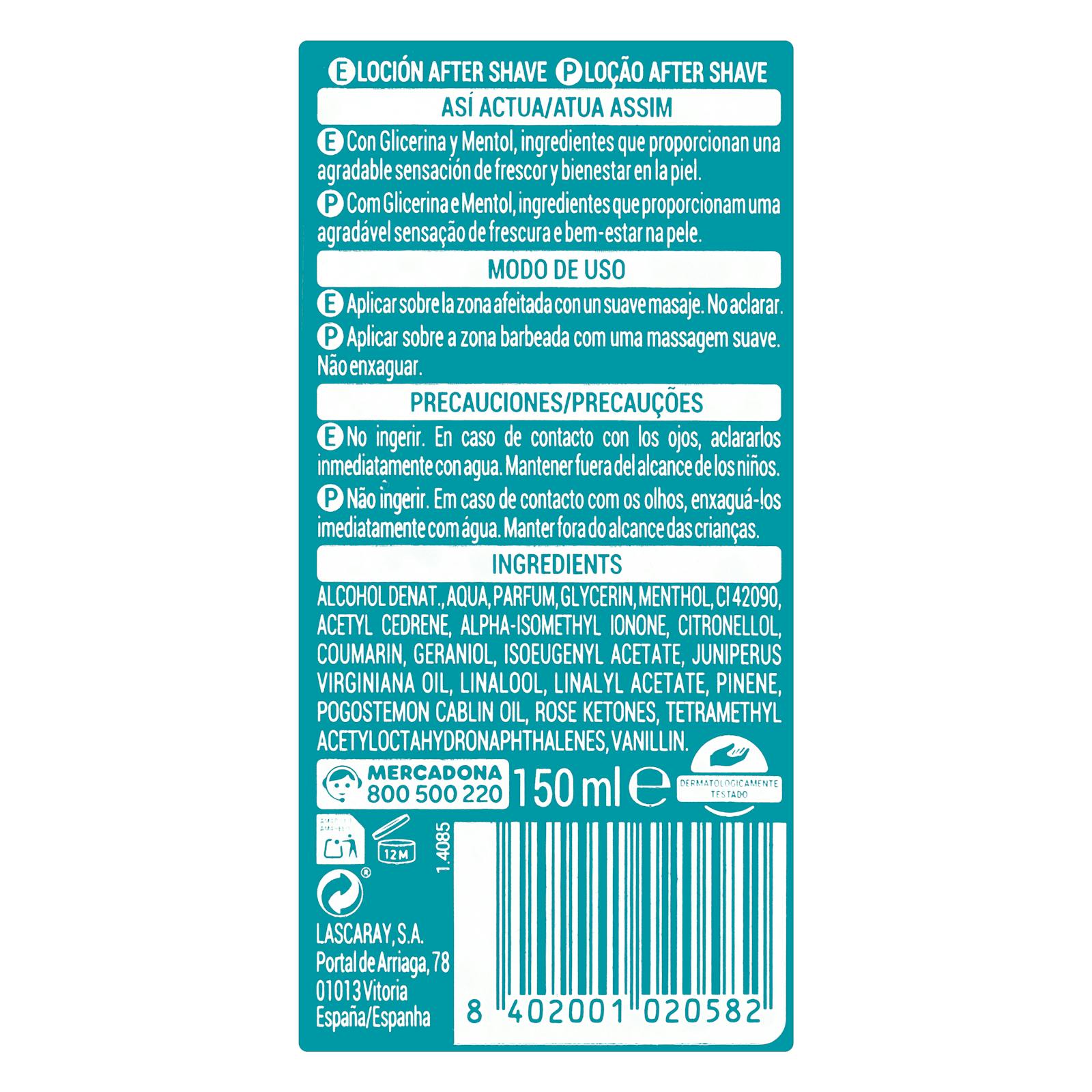 Lotion après-rasage Deliplus Fresh avec alcool