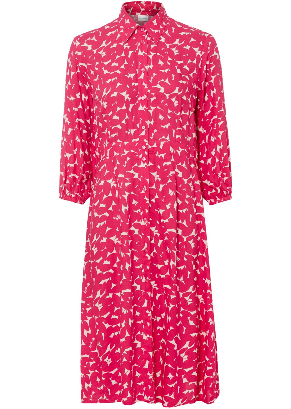 Robe-chemise avec manches 3/4