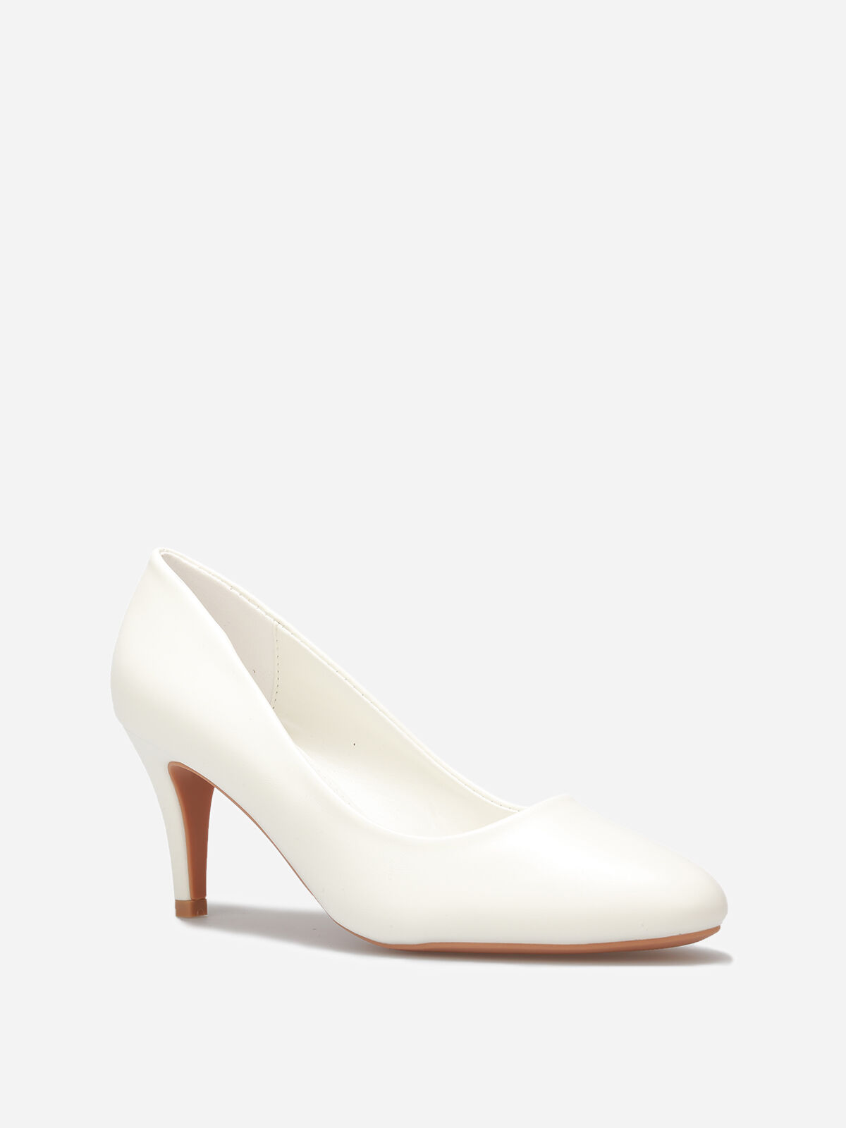 Escarpins classiques à talon fin- Blanc