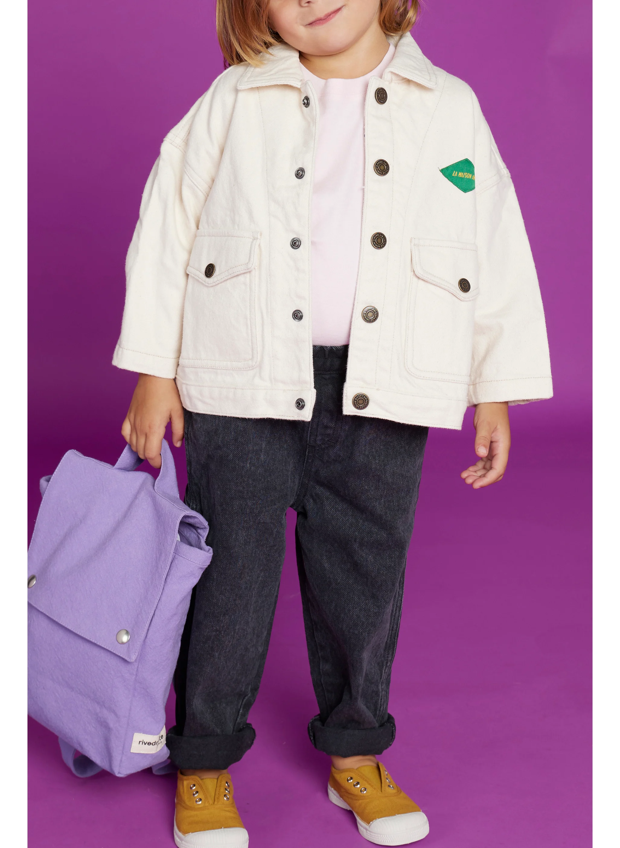 MINIMES - Sac à dos enfant en coton recyclé - 15 ANS - EDITION LIMITEE | Violet