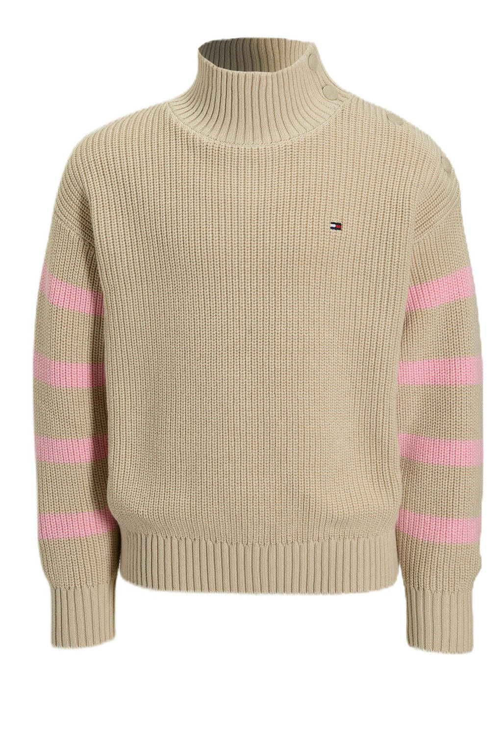Tommy Hilfiger coltrui beige gebreid