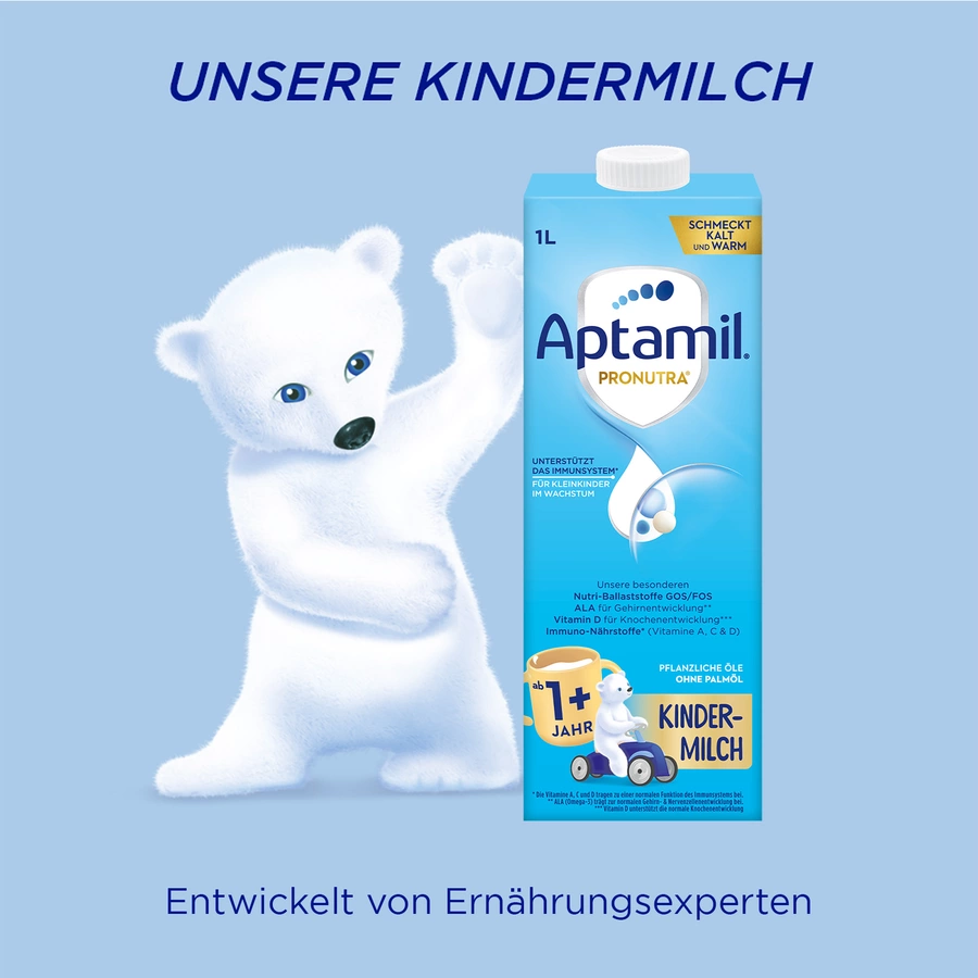 Aptamil Kindermilch 1+ trinkfertig 1 l ab dem 1. Jahr