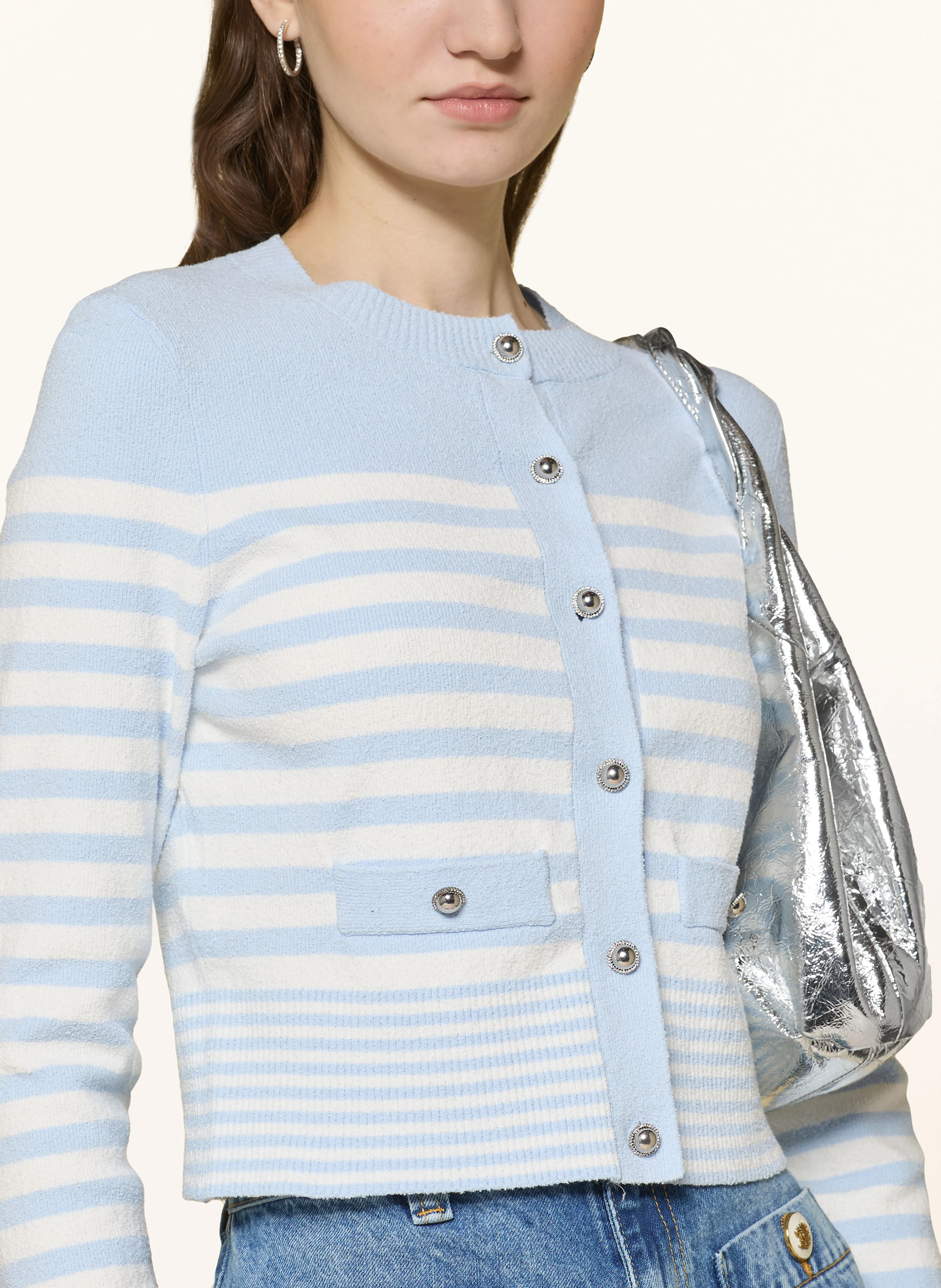 SANDRO Strickjacke aus Bouclé