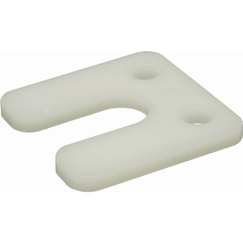 GB drukplaat met sleuf 6mm transparant