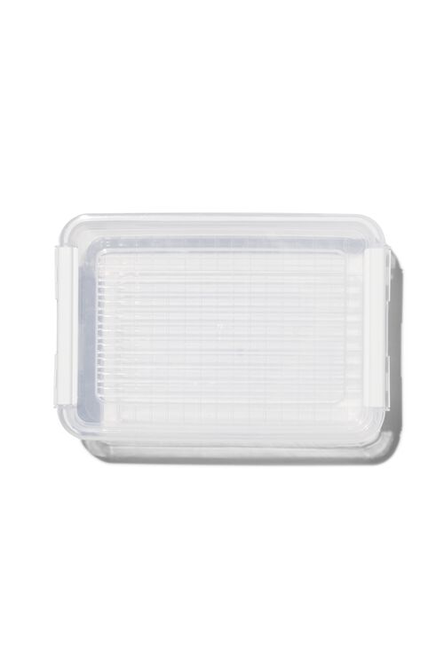 boîte de rangement avec couvercle 1.8L Dublin transparent 25x17x7