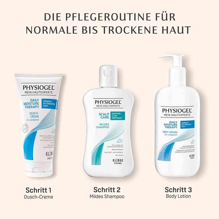 Physiogel Daily Moisture Therapy Body Lotion für normale Haut, 2x400 ml
