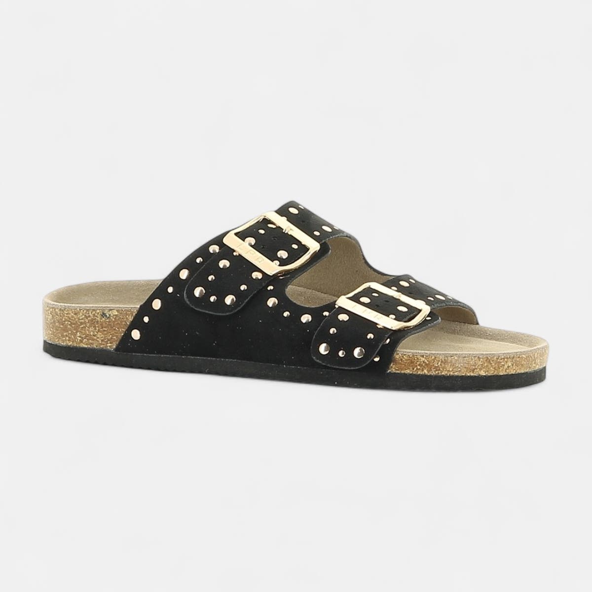 Mules semelle liège Femme noir