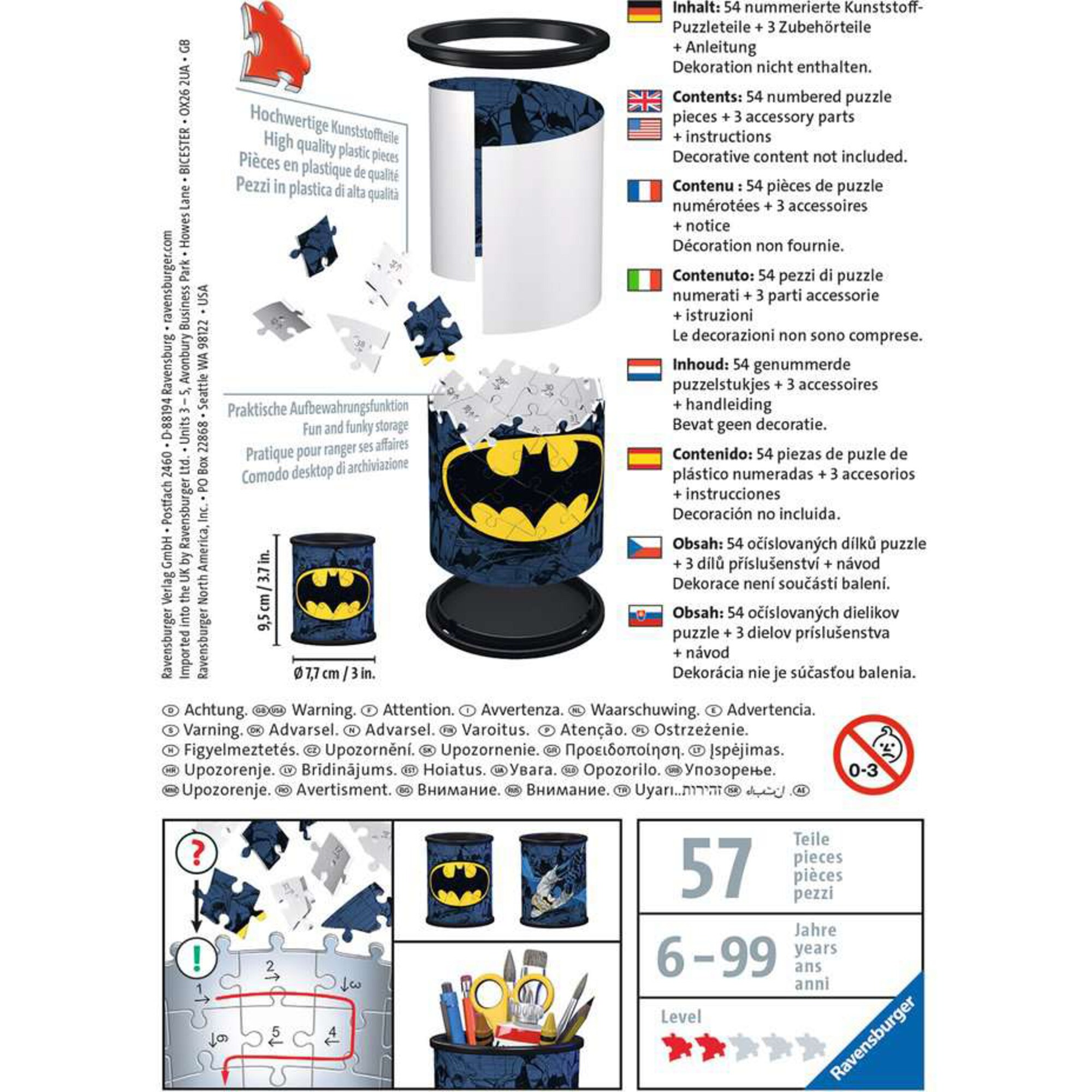 Ravensburger Puzzle 3D Puzzle Utensilo Batman