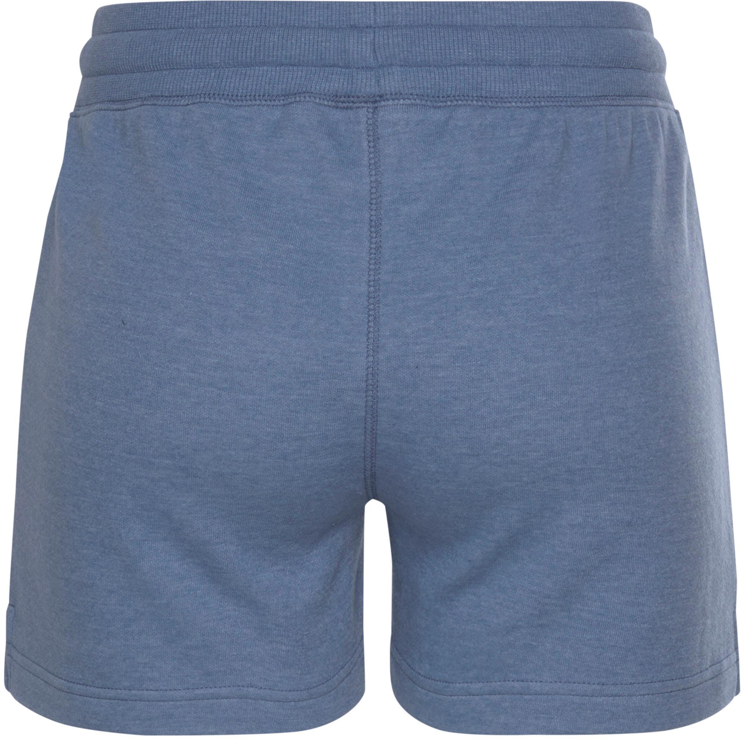 Relaxshorts in jeans-meliert
