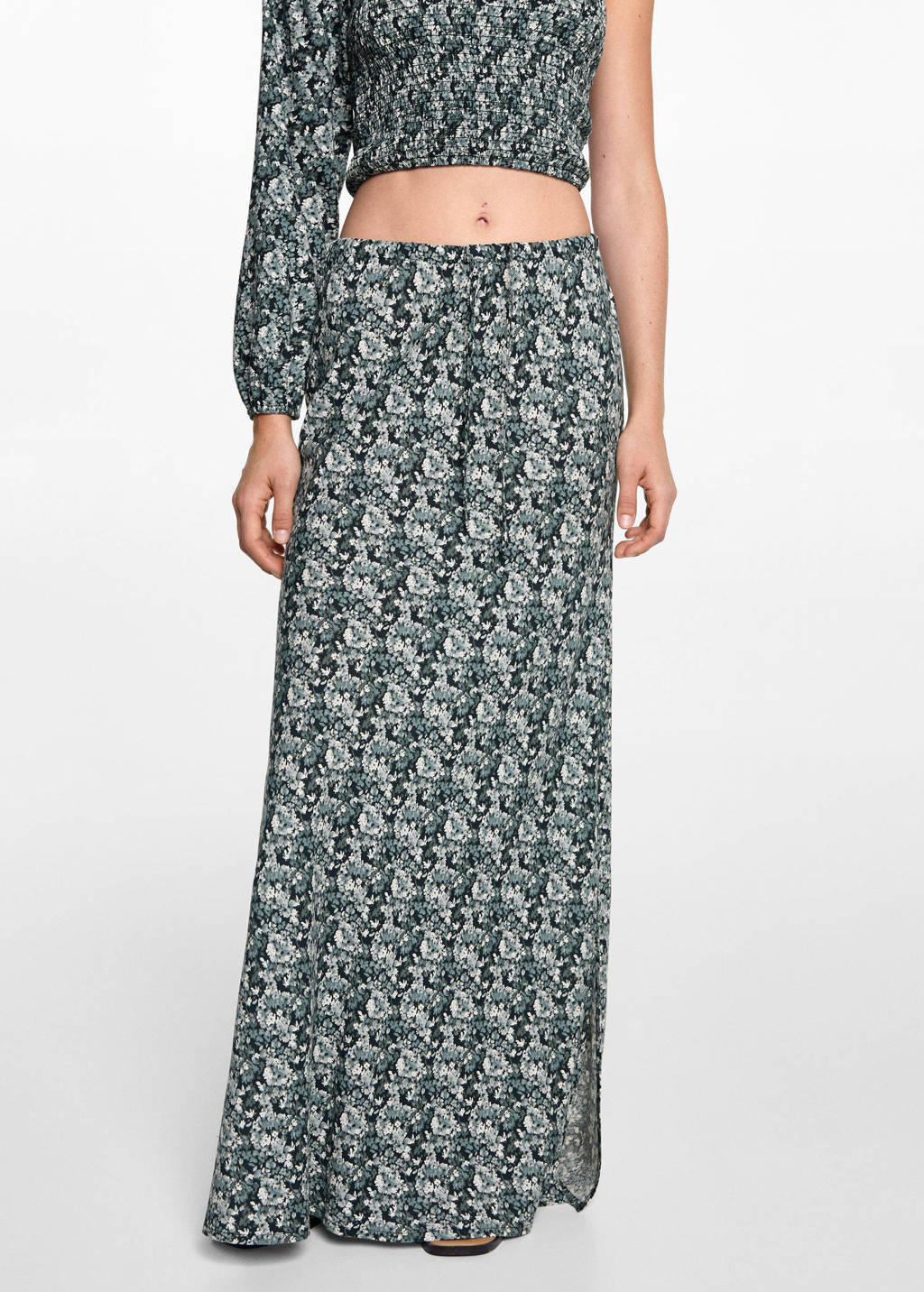 MANGO TEEN maxi rok blauw