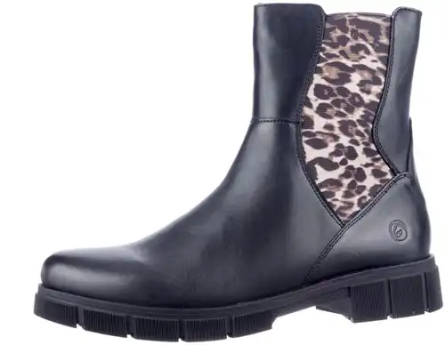 Remonte zwart D2S70-03 - maat 40 enkellaars zwart combi - maat 40 Calandschoen