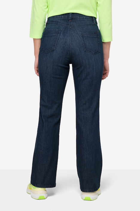 Jeans, Straight Denim, wide Leg, mit recyceltem Polyester